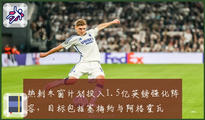 热刺冬窗计划投入1.5亿英镑强化阵容，目标包括塞梅约与阿格霍瓦